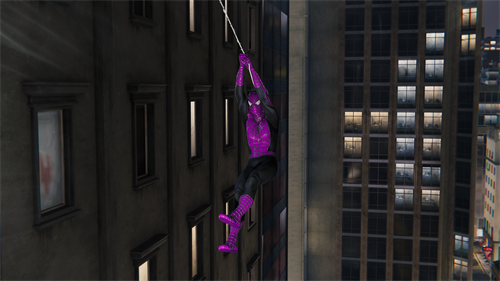 《漫威蜘蛛侠：重置版》紫色蛛网套装mod(图3)
