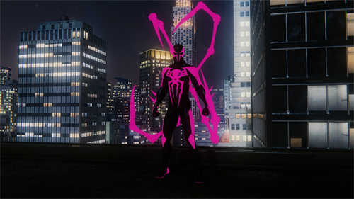《漫威蜘蛛侠：重置版》蜘蛛腿发光粉红色mod(图2)