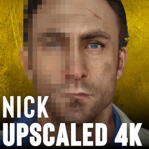 《求生之路2》尼克4k脸模MOD(图1)