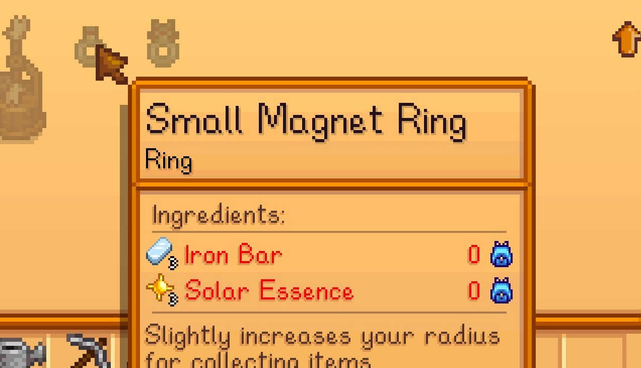 《星露谷物语》可制作磁铁戒指MOD(图2)
