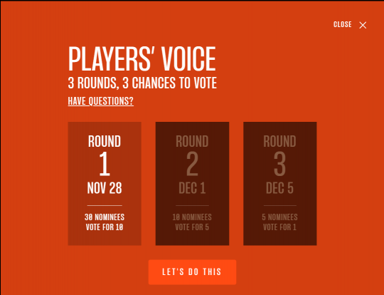 TGA玩家投票主机vs多平台 《战神5》、《老头环》票数打平