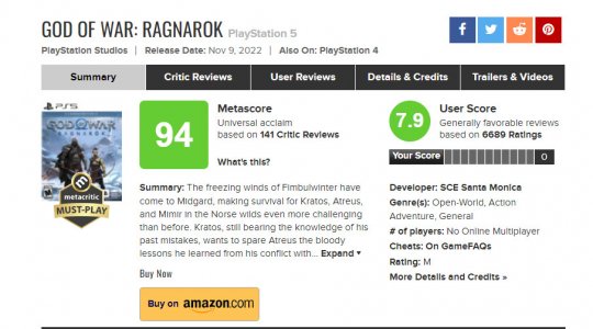 《巫师3》超《战神5》成今年MTC评分第二高的PS5游戏(图3)
