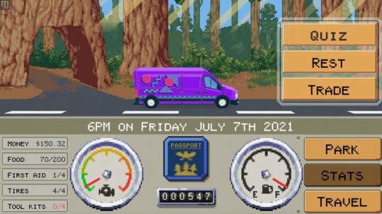 像素风公路旅行《The Van Game》登陆Steam 横穿北美(图3)