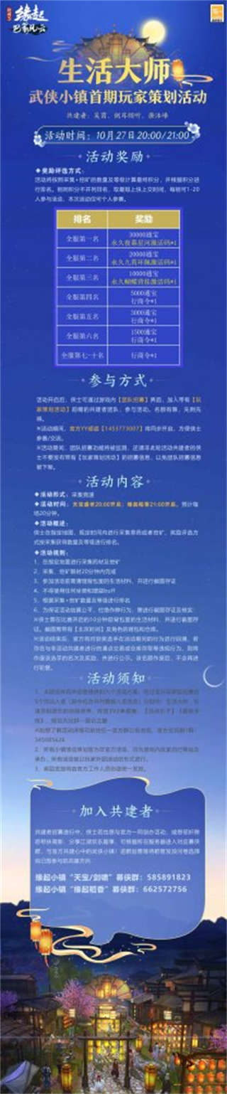 全民共创安居小镇 《剑网3缘起》共建小镇送星河清梦(图2)