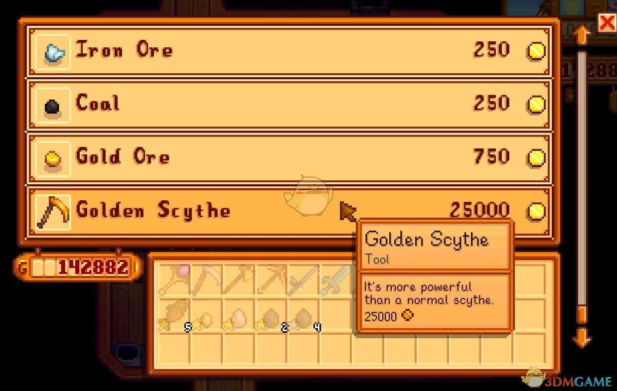 《星露谷物语》克林特出售金镰刀MOD(图2)