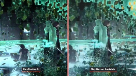 《最终幻想7：核心危机 再融合》PS5版与原版对比 画面提升(图3)
