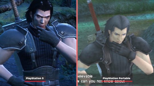 《最终幻想7：核心危机 再融合》PS5版与原版对比 画面提升(图4)