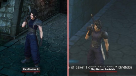 《最终幻想7：核心危机 再融合》PS5版与原版对比 画面提升(图5)