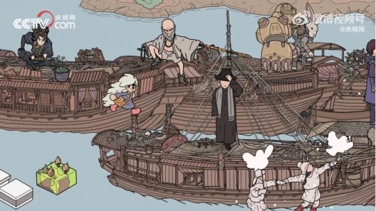 央视网发布十年流行版清明上河图 包含多个游戏彩蛋(图4)