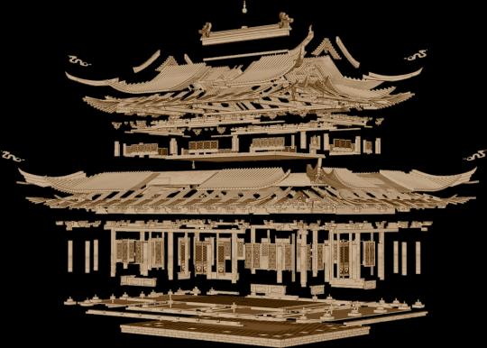 恺英网络《蓝月传奇》携手非遗木构技艺，用榫卯还原经典龙城(图6)