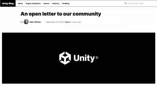 开发者对Unity正式道歉反应：几家欢喜几家愁(图3)