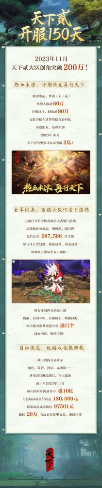 开服150天，5问《天下贰》开发组
